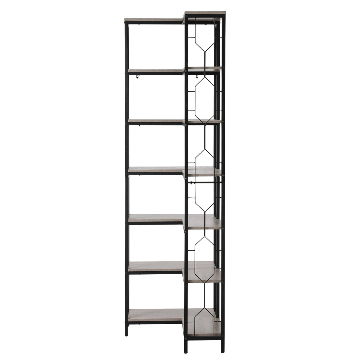 Artiss 6 Tiers Bookshelf Corner Shelf Bookcase Display Shelves Oak