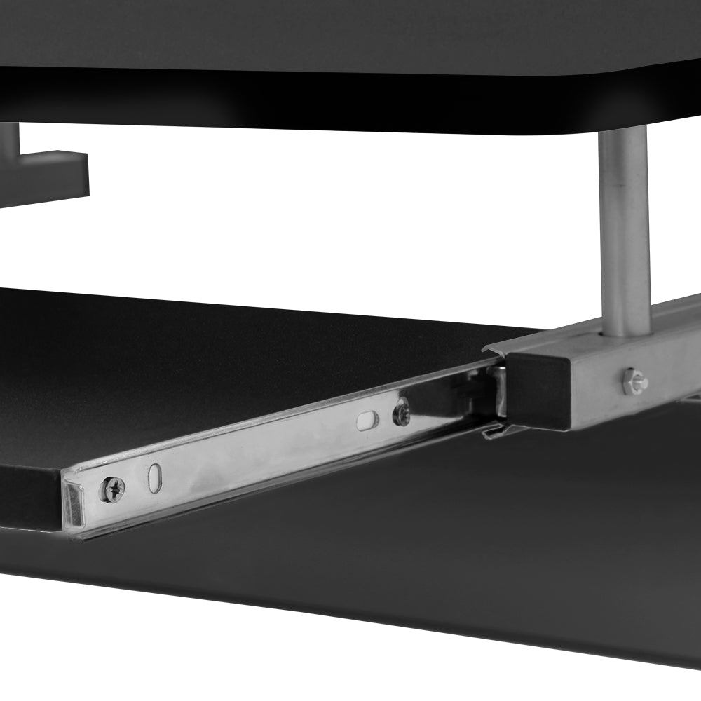 Computer Desk with Shelf Black