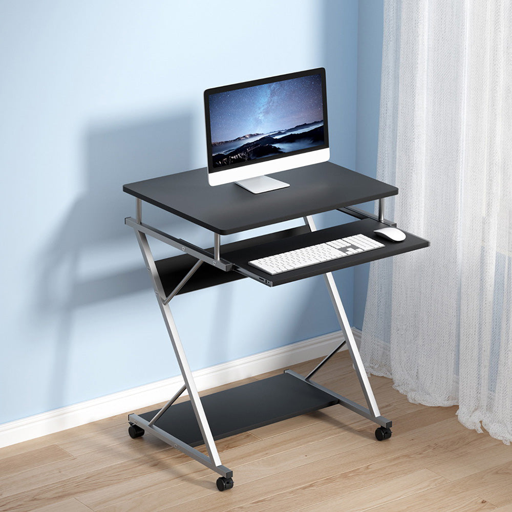 Computer Desk with Shelf Black