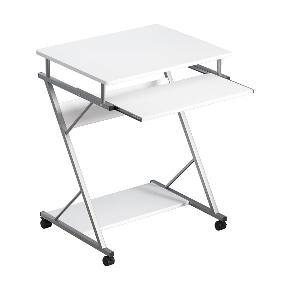 Computer Desk Bookshelf White