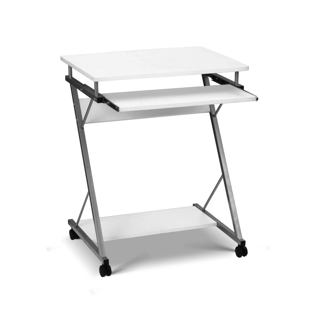 Computer Desk Bookshelf White