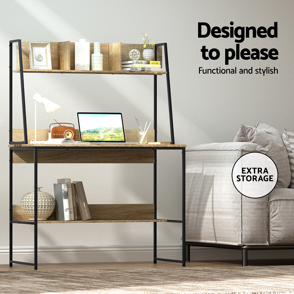 Black & Oak Office Desk