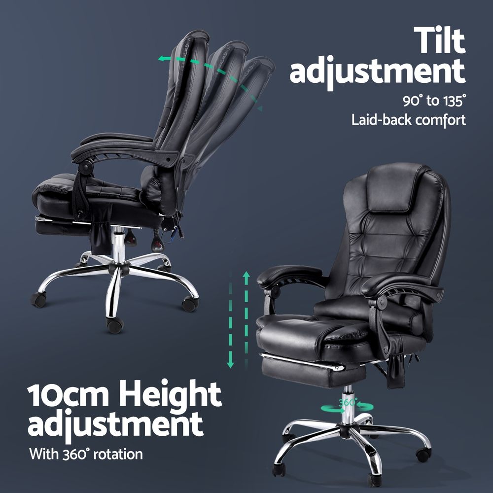 Massage Office Chair with foot rest