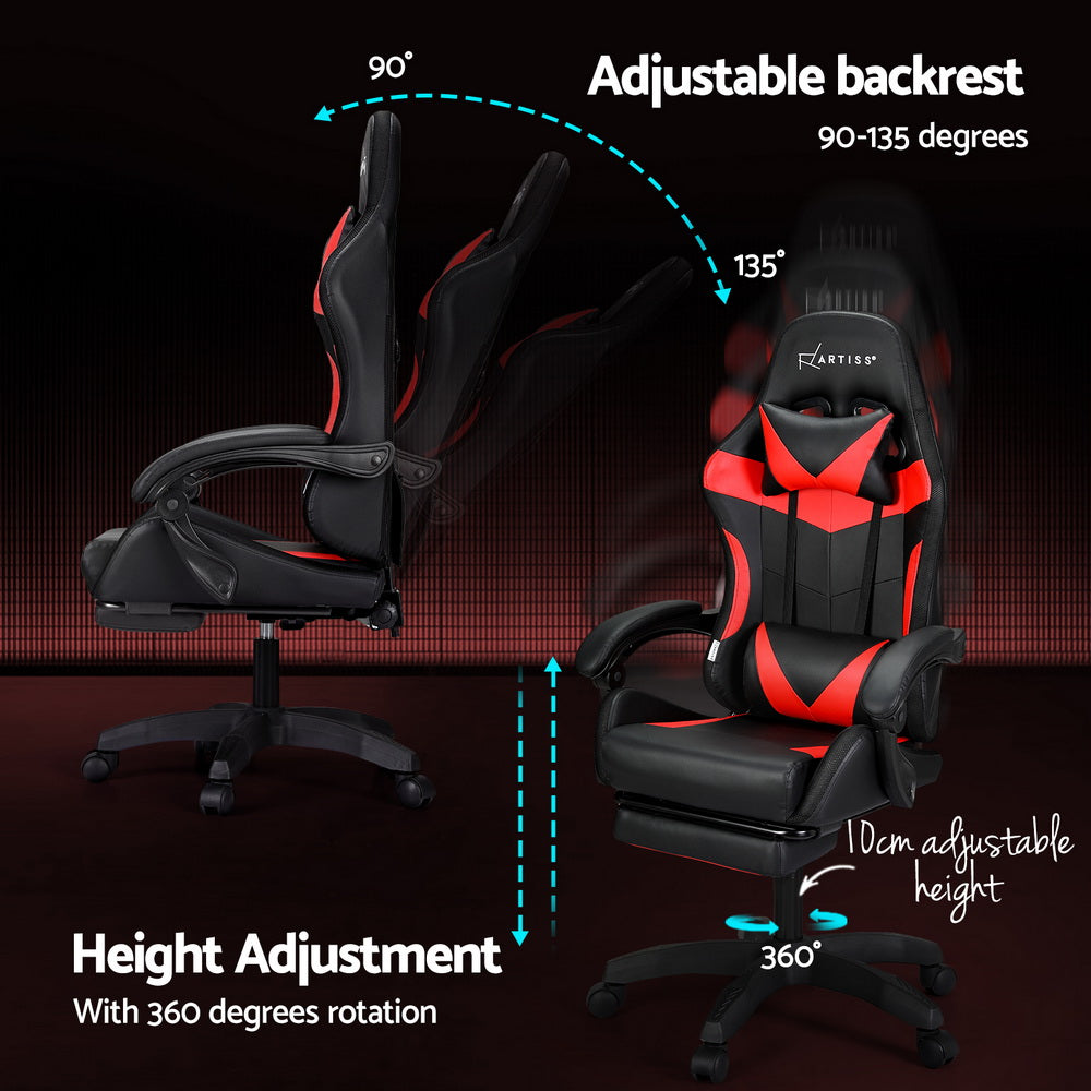 Red Massage Gaming Chair.