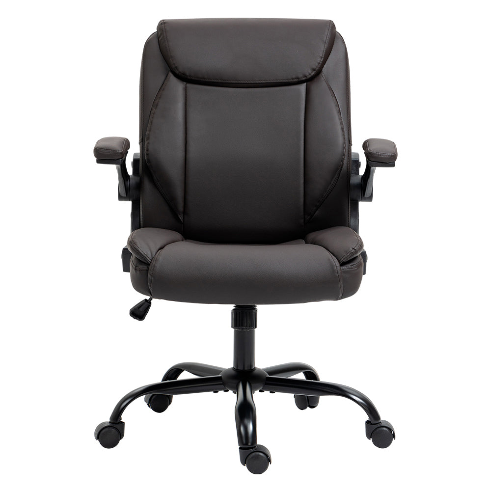 Artiss Executive Office Chair Mid Back Brwon