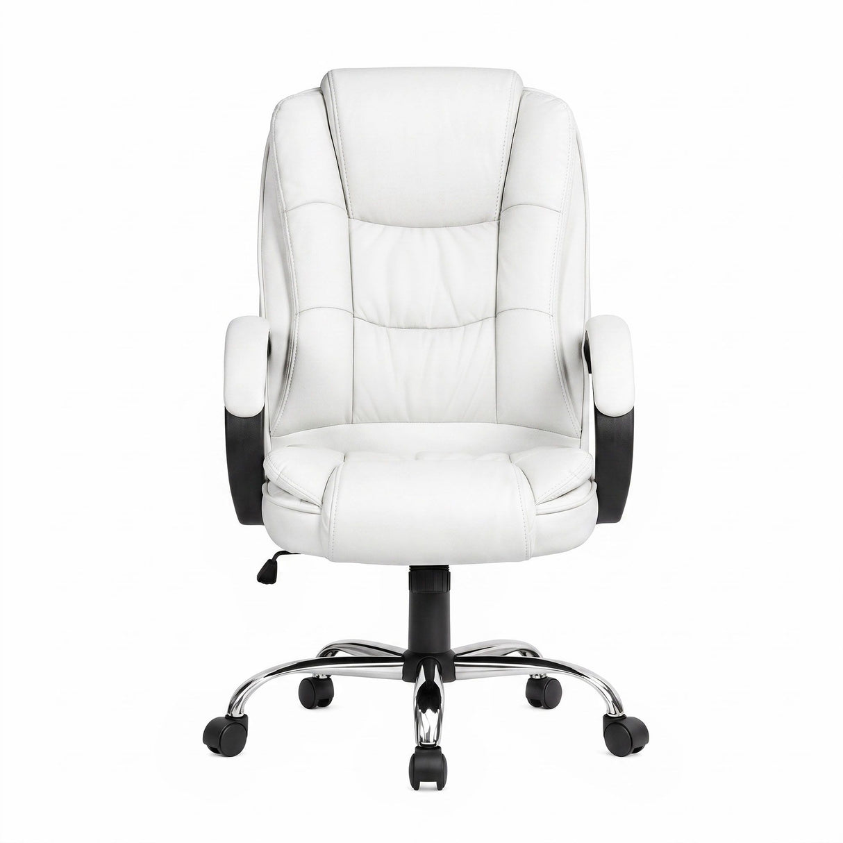 Artiss Executive Office Chair Leather Tilt White