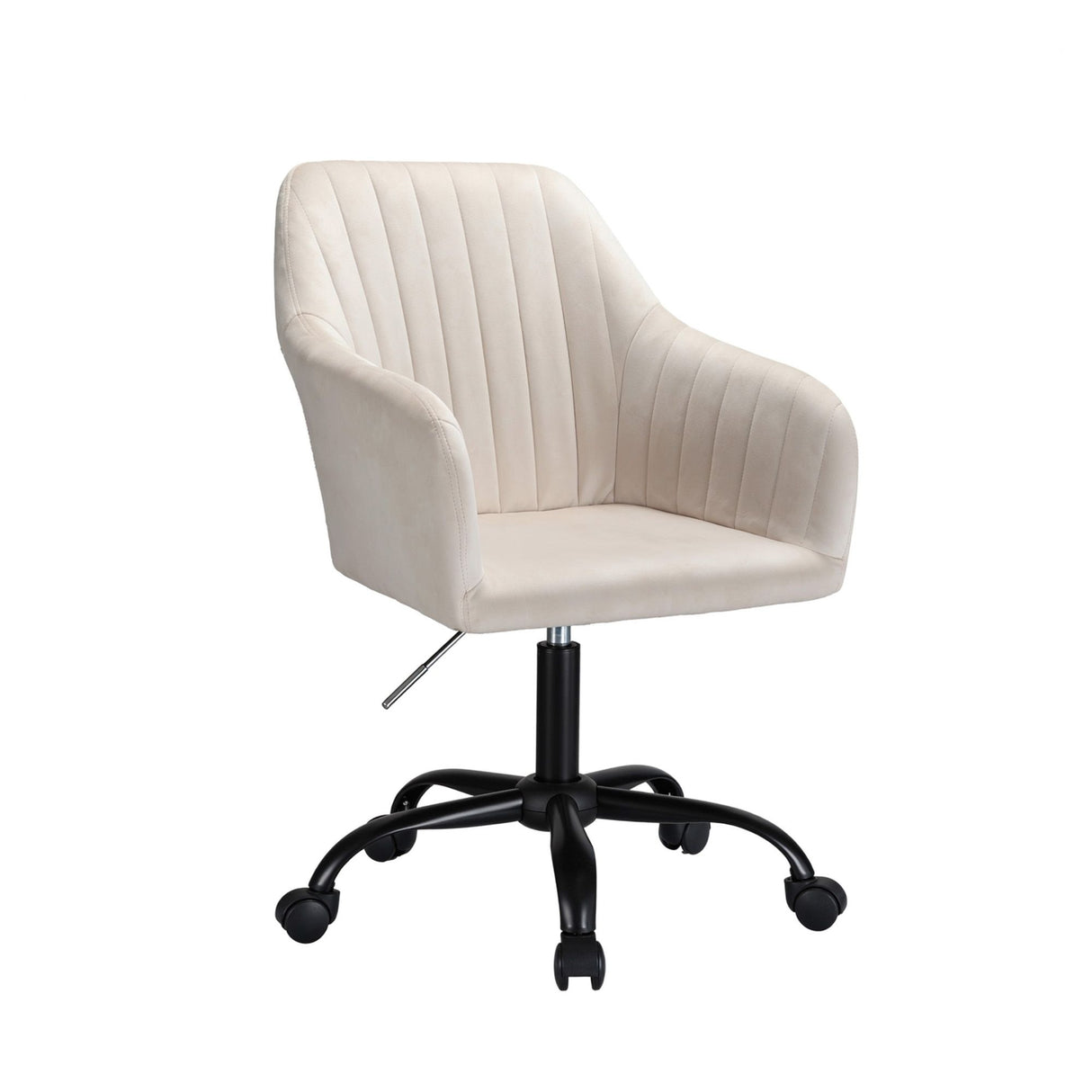 Artiss Office Chair Velvet Seat Cream