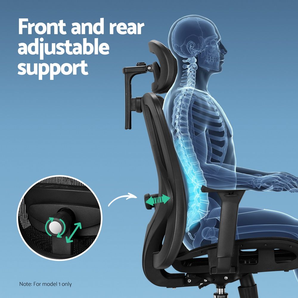 Office Chair 3D Multi-Function Black Mesh