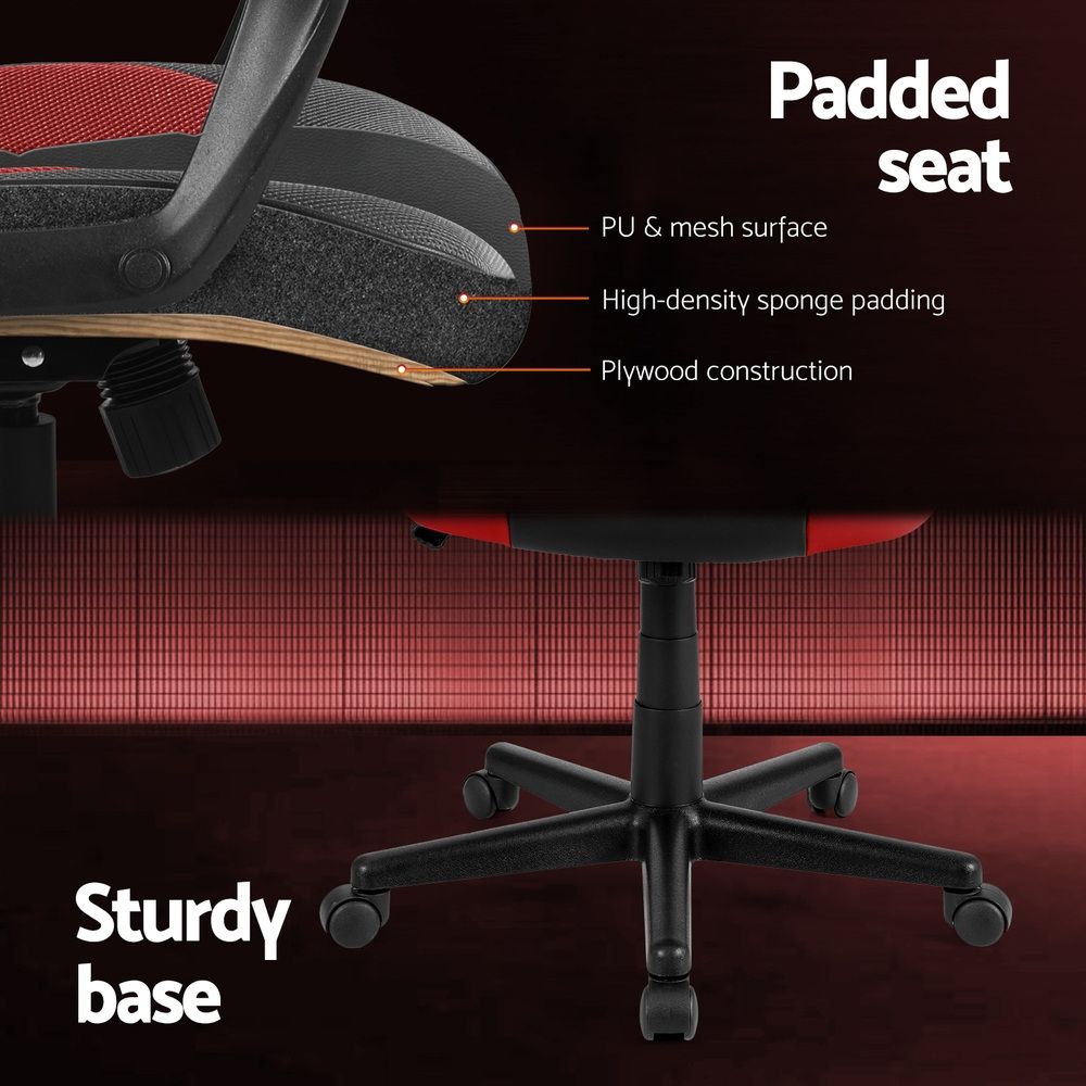 Red Accent Gaming Chair