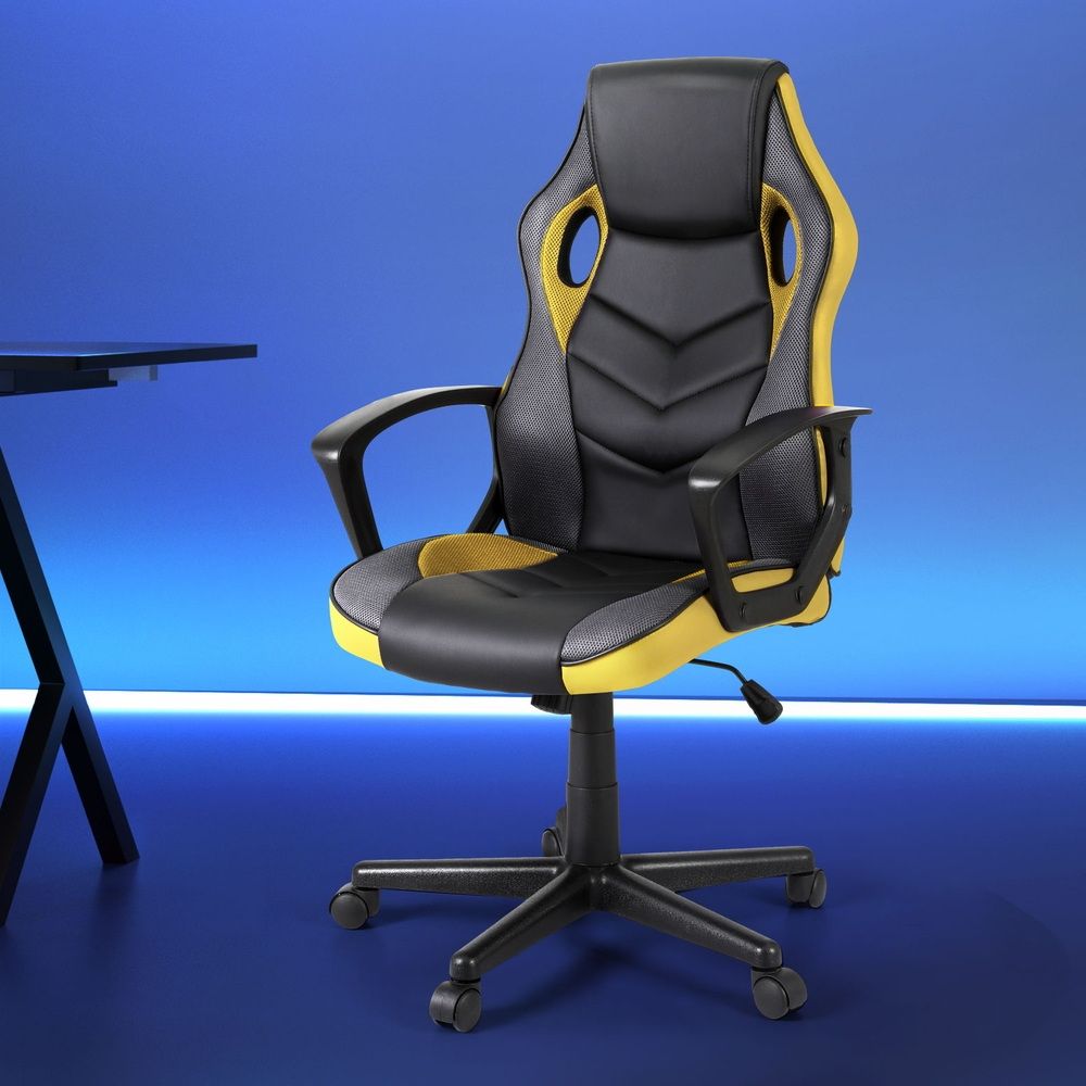 Yellow Accent Gaming Chair