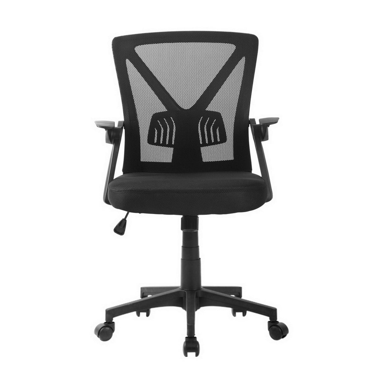 Artiss Mesh Office Chair Mid Back Black