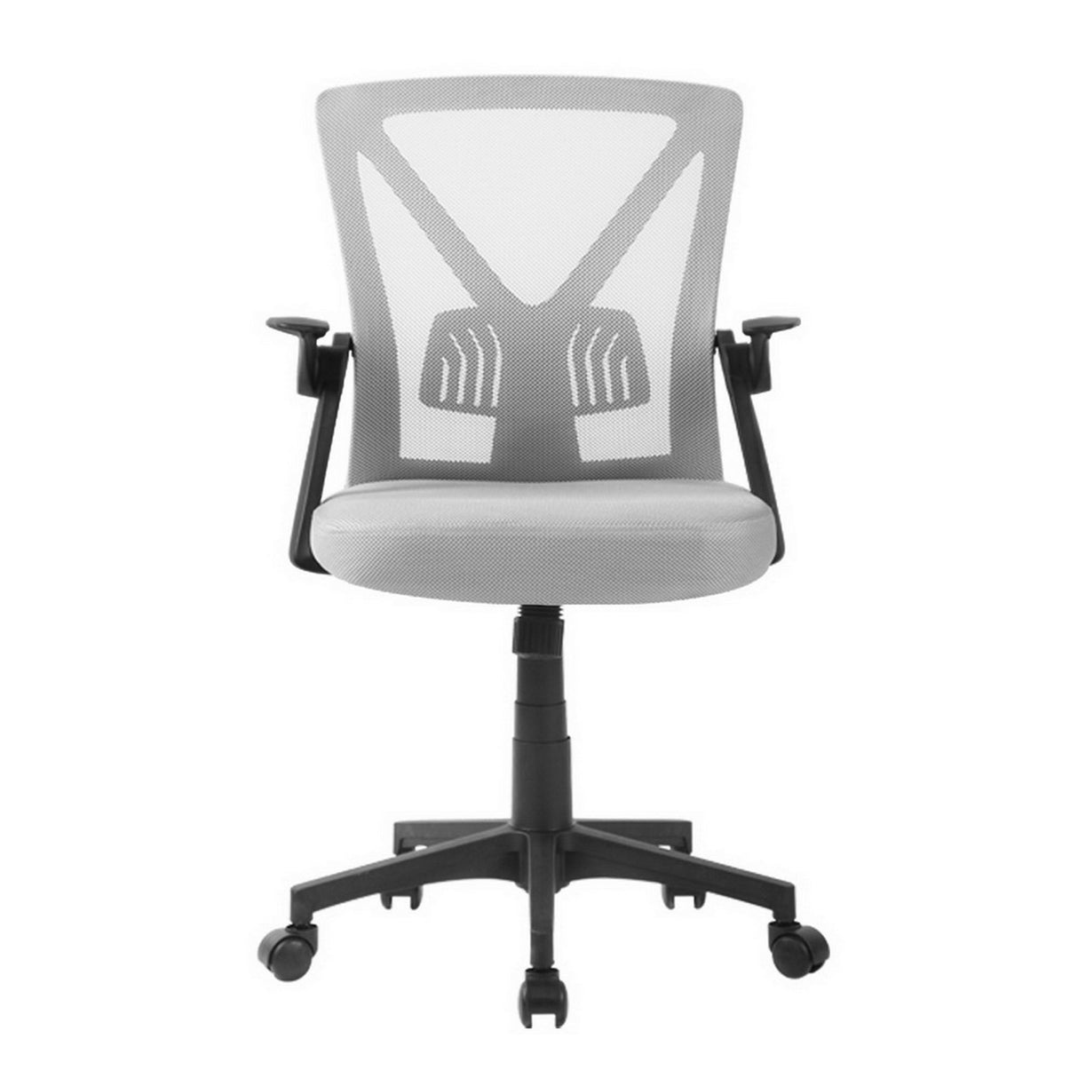 Artiss Mesh Office Chair Mid Back Grey