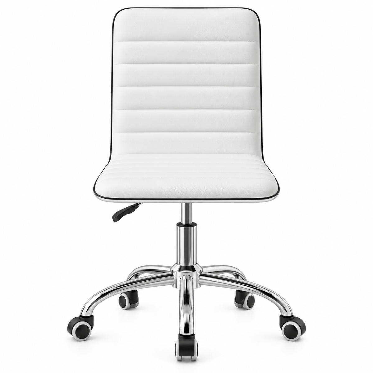 Artiss Office Chair Conference Chairs PU Leather Low Back White