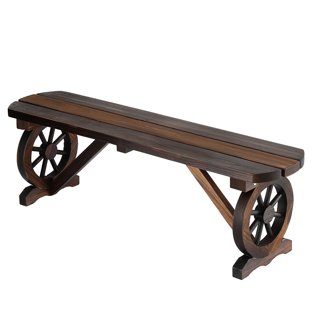 Gardeon Outdoor Garden Bench Seat Wooden Patio Furniture Wagon Dining Chair