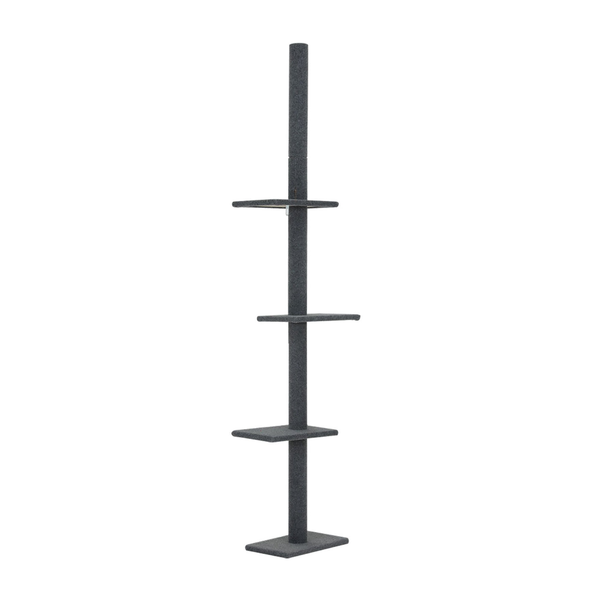 i.Pet Cat Tree 290cm Tower Scratching Post Scratcher Floor to Ceiling Cats Bed Grey