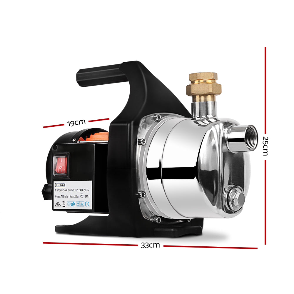 Giantz Garden Water Pump High Pressure 1500W Max. Tank Rain Farm Irrigation House