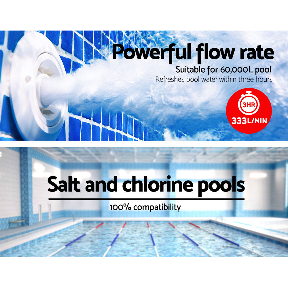 Giantz Pool Pump Swimming Water Pump 2000W Max. 2.7HP Circulation Filter Electric Spa