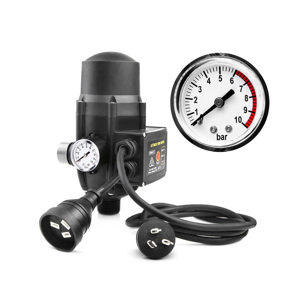 Giantz Garden Water Pump High Pressure 2000W Max 4-Stage Tank Irrigation Transfer Booster Pump Black