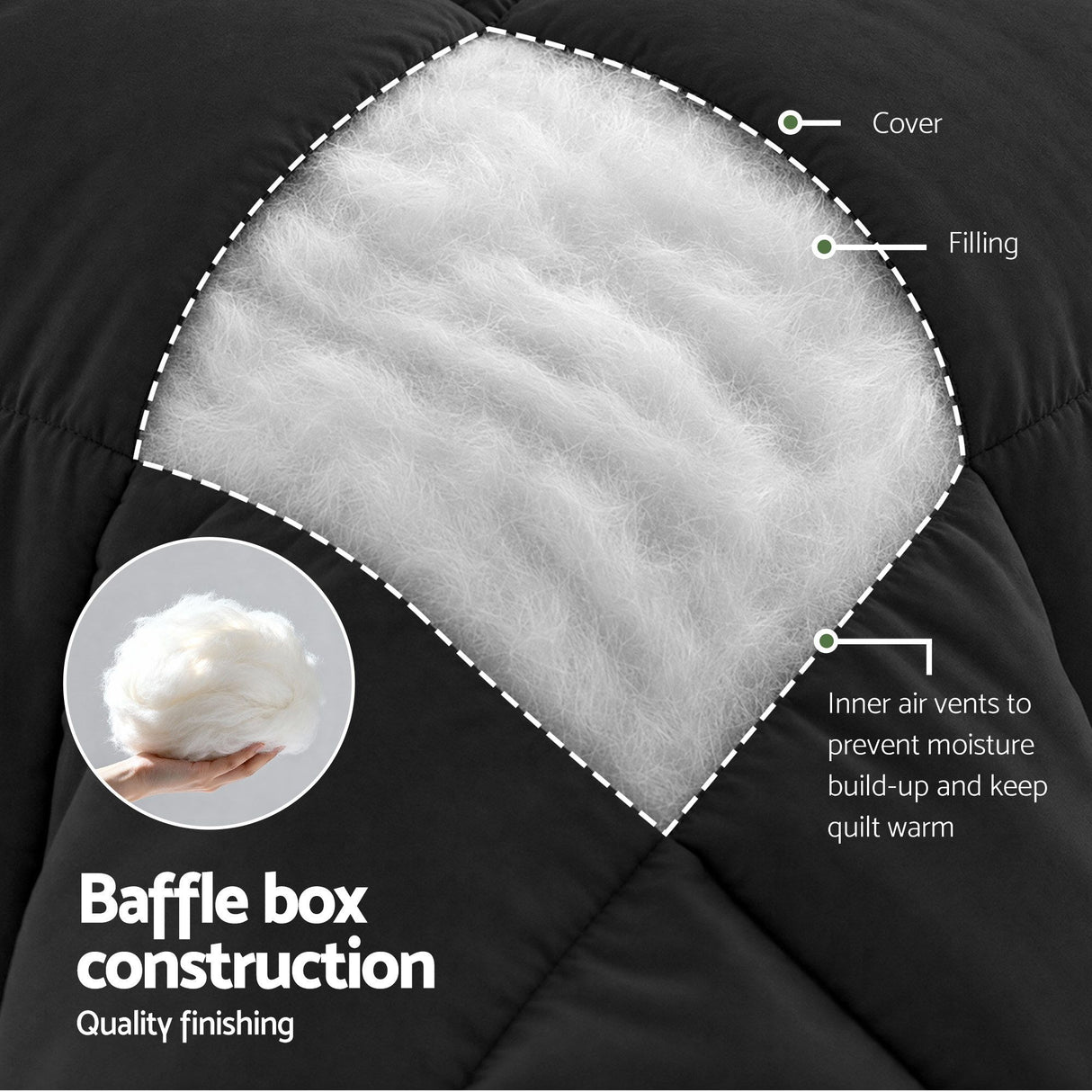 Giselle 200GSM Bamboo Microfibre Super King Quilt Lightweight All Season Doona