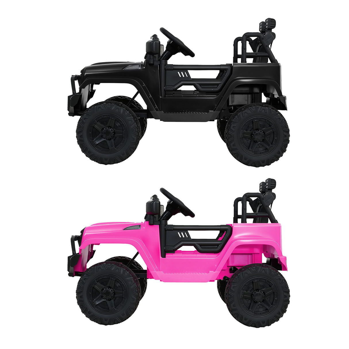 Kids Ride On Car Bumper Electric Toys Cars with Remote Control Stickers Light Blue Pink