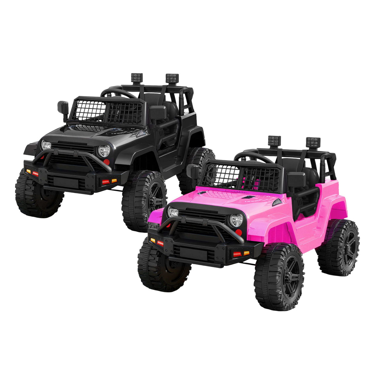 Kids Ride On Car Bumper Electric Toys Cars with Remote Control Stickers Light Blue Pink