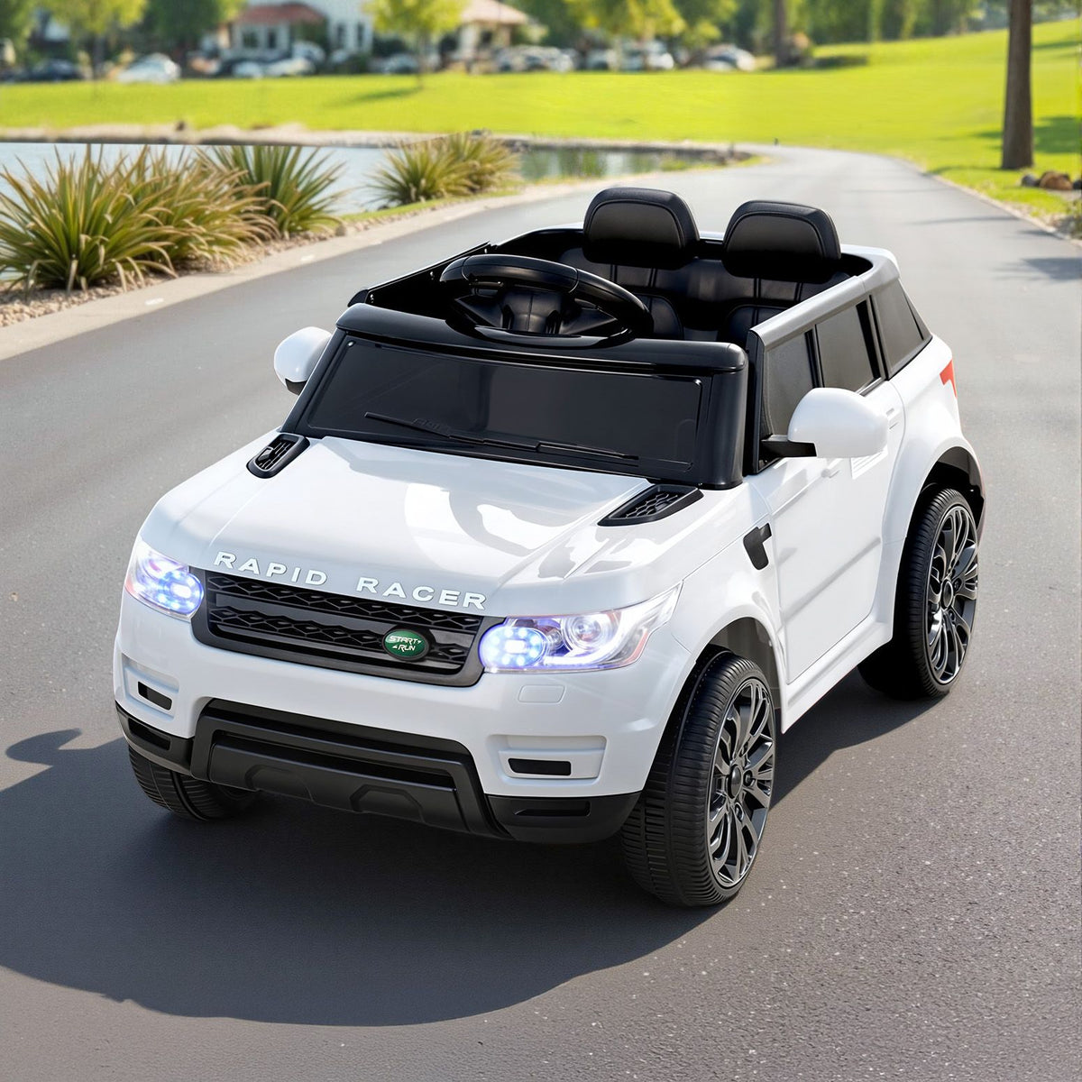 Rigo Ride On Car Kids SUV Remote 12V Car for Kids White