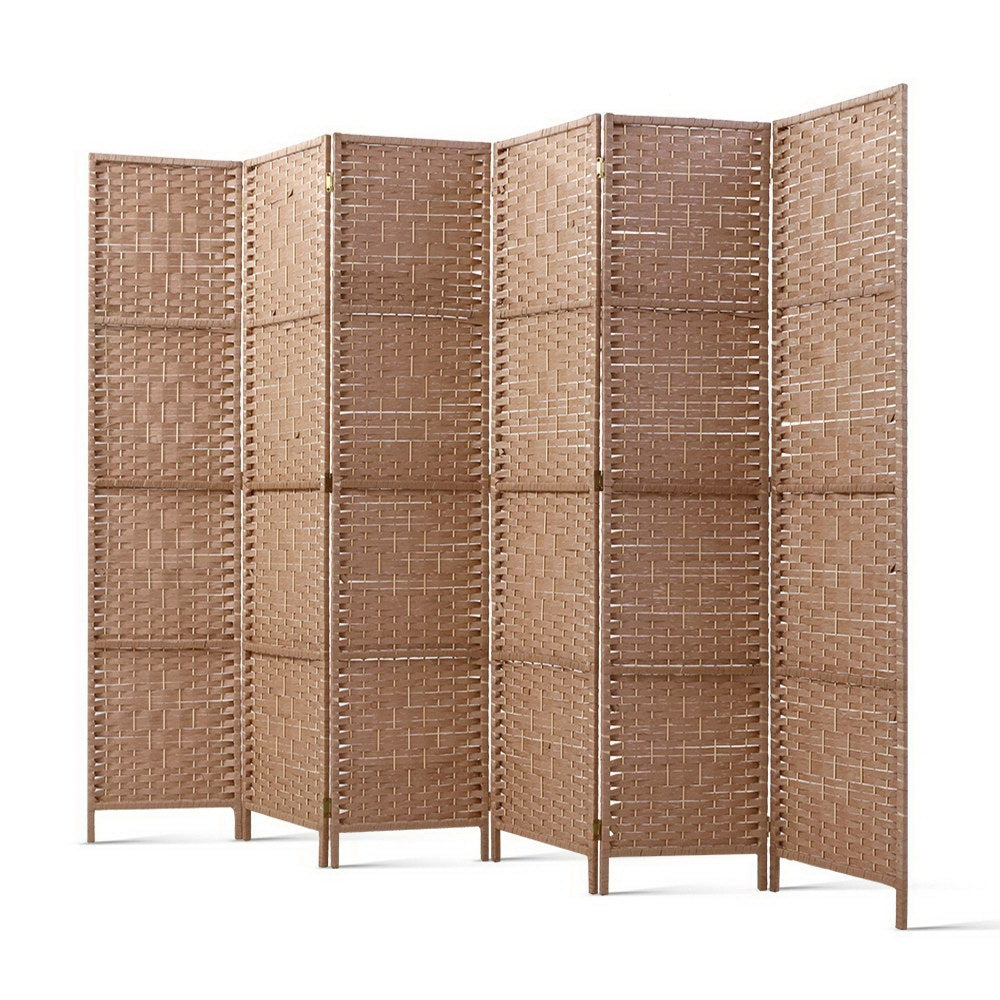 6 panel - Hand Woven Natural Screen