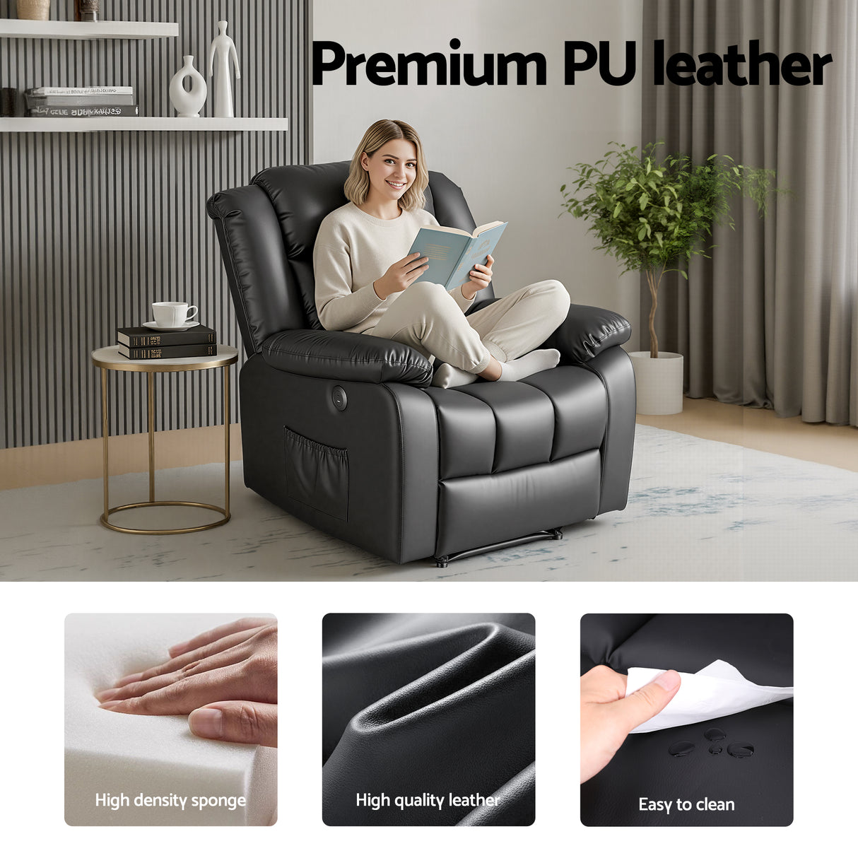 Artiss Manual Massage Recliner Chair for Living Room
