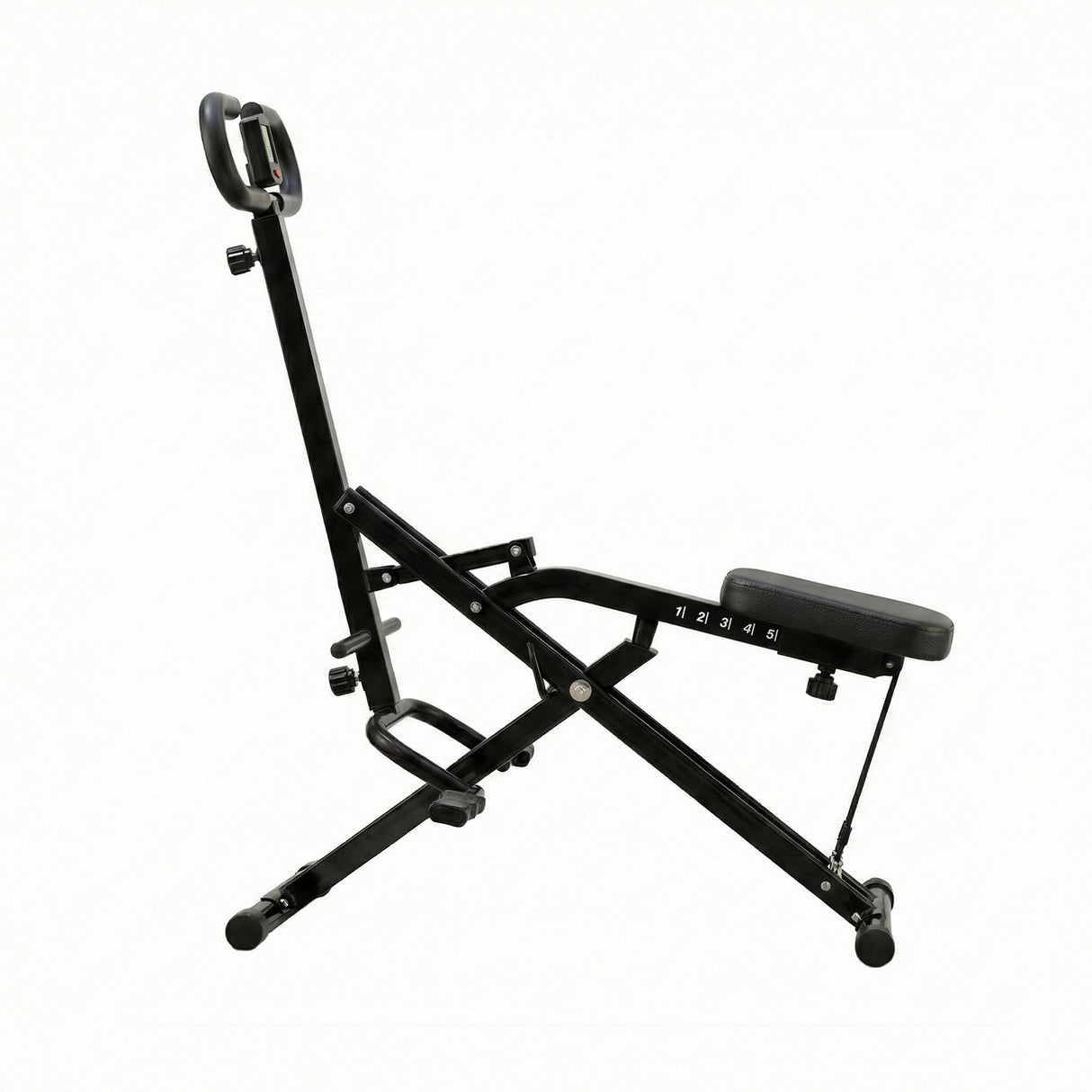 Everfit Foldable Squat Machine Deep Squat Rowing Machine 5 Adjustable Seat Home Gym