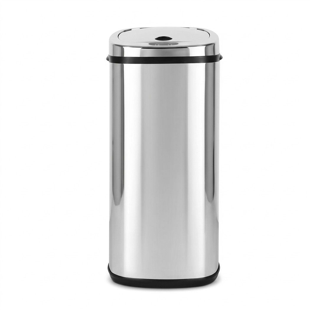 Devanti 50L Motion Sensor Bin Rubbish Automatic Silver