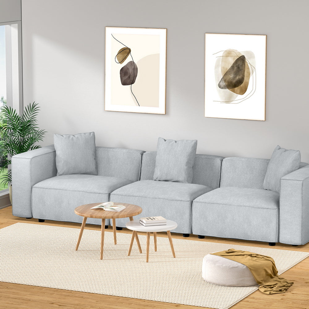 Alvin 3-seater Sofa Grey