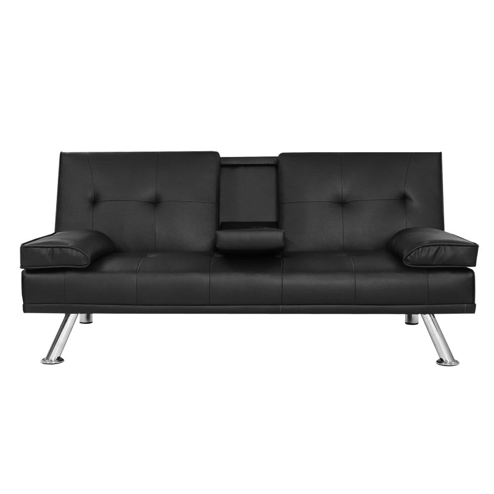 3-Seater Futon Black
