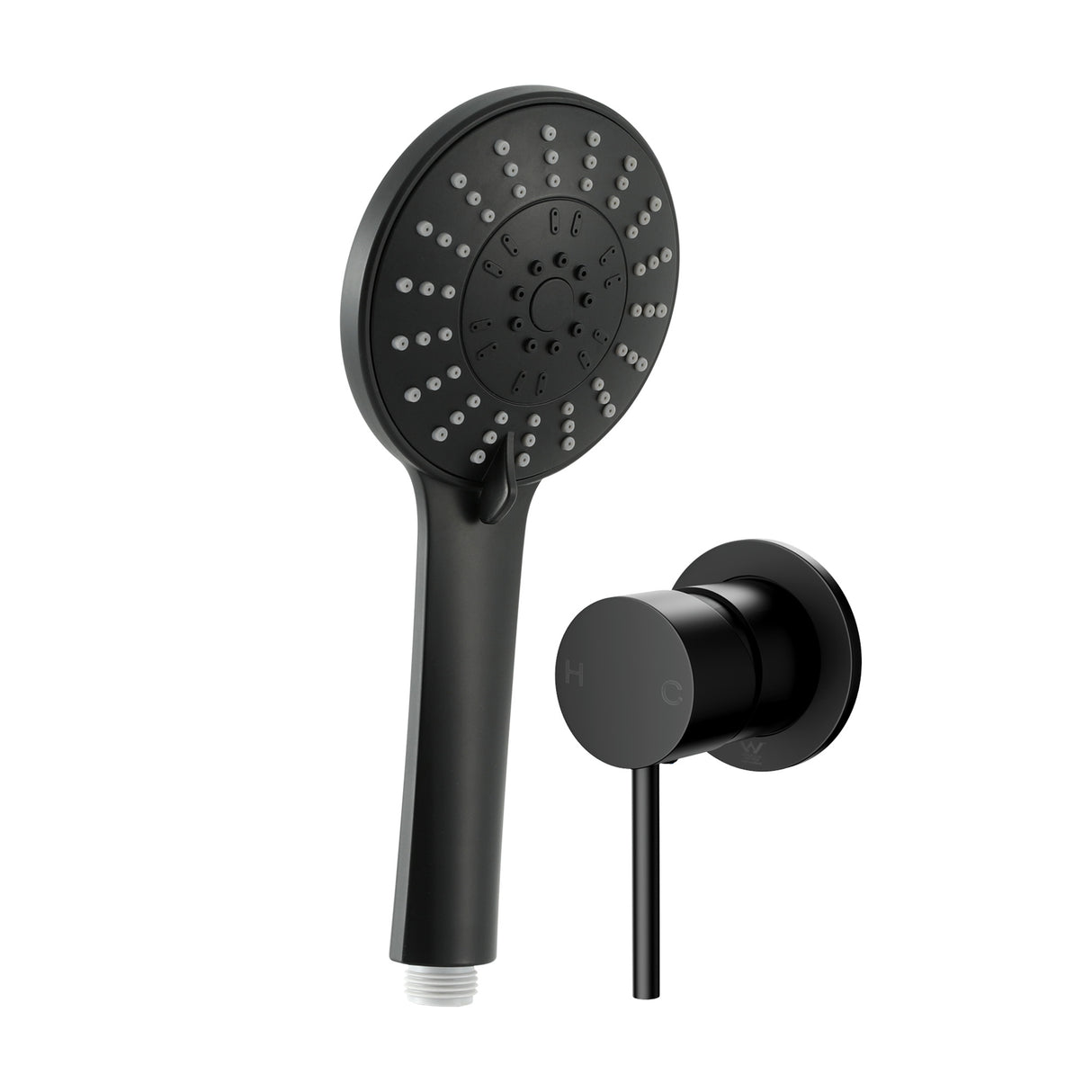 Cefito 4.5" Handheld Shower Head Round with Wall Bathroom Mixer