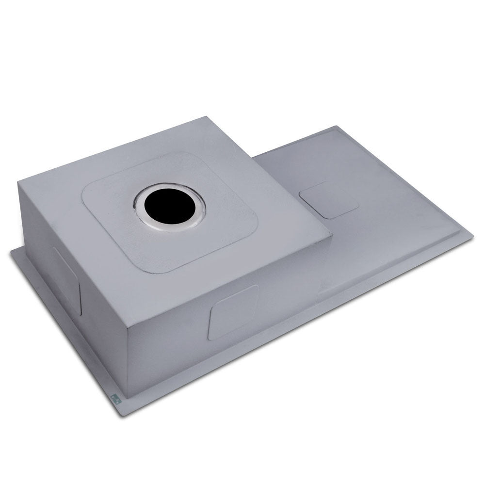 Cefito Kitchen Sink 87X45CM Stainless Steel Basin Single Bowl Silver