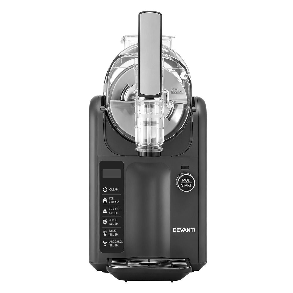 Devanti Slushie Machine Ice Cream Maker 2L Grey
