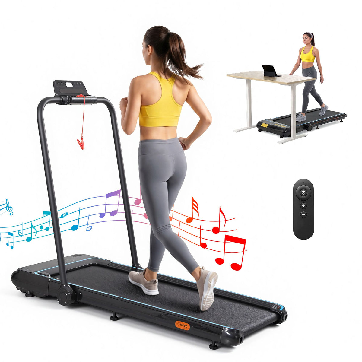 Everfit Treadmill Electric Walking Pad Under Desk Home Gym Fitness 420mm Remote