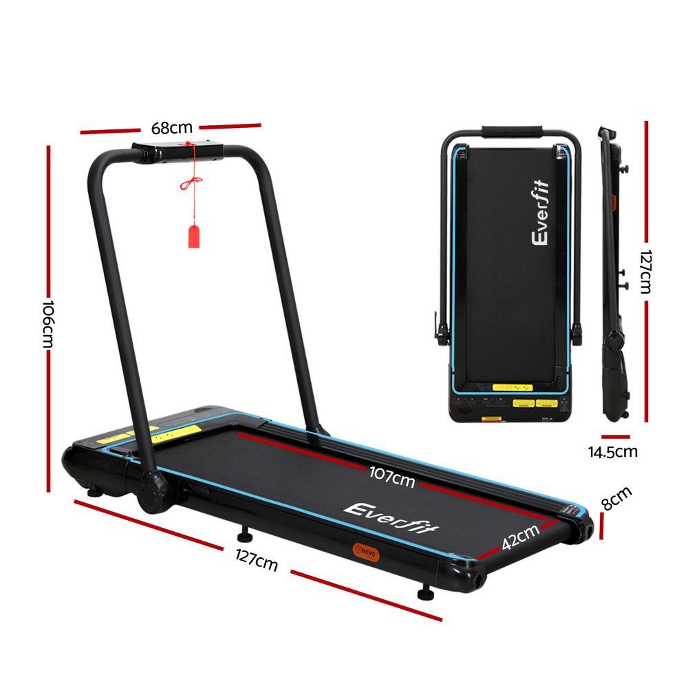 Everfit Treadmill Electric Walking Pad Under Desk Home Gym Fitness 420mm Remote