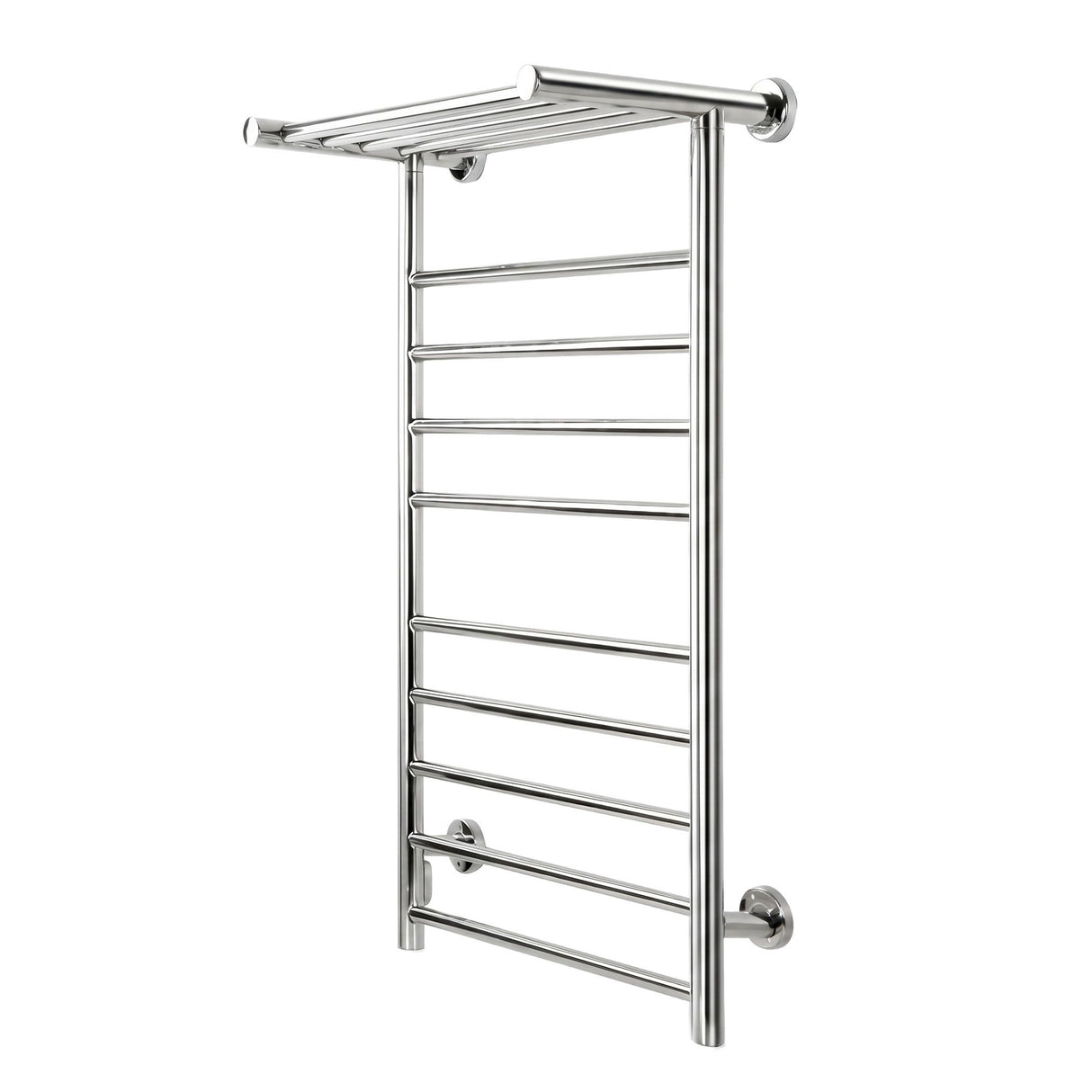 Devanti Electric Heated Towel Rail Rack 14 Bars Wall Mounted Clothes Dry Warmer