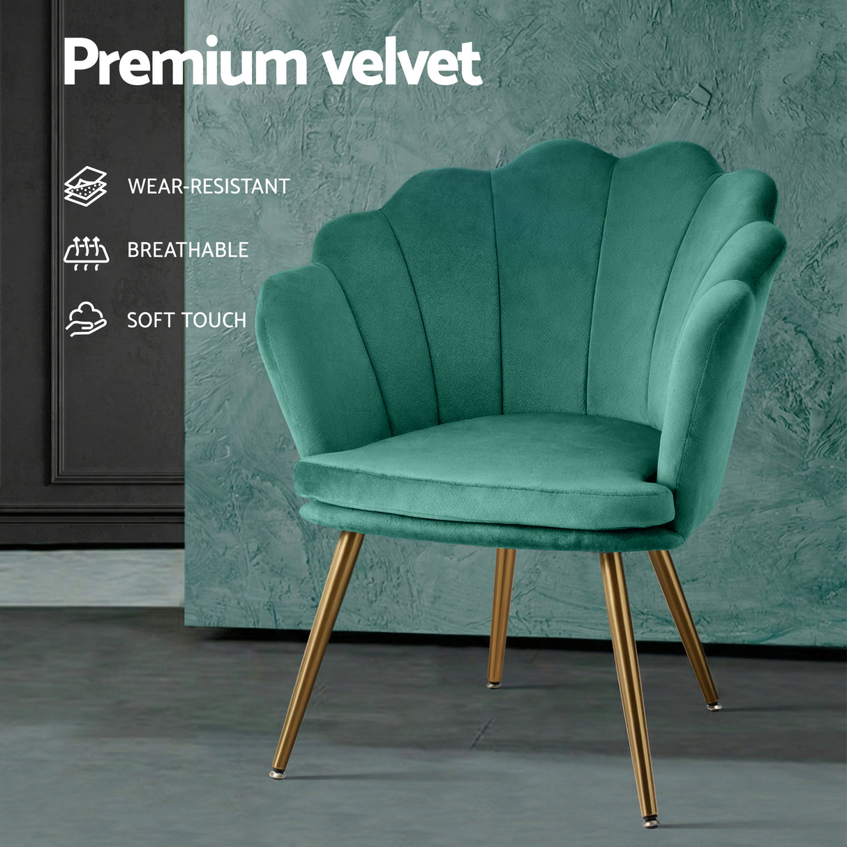Pearl Armchair Green