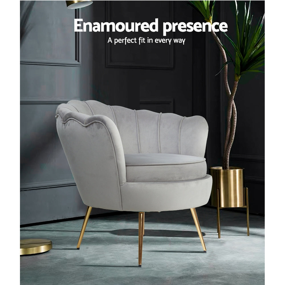 Pearl Armchair Grey