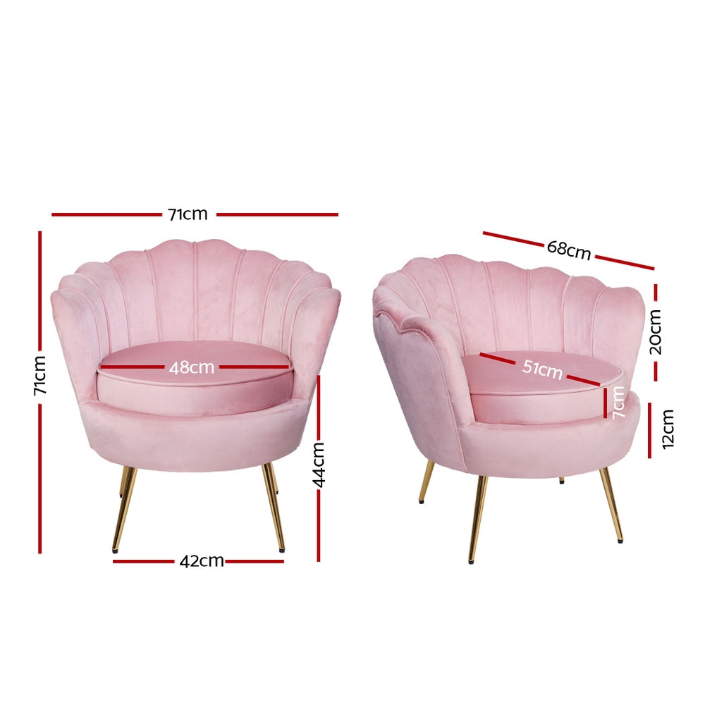 Pearl Armchair Pink