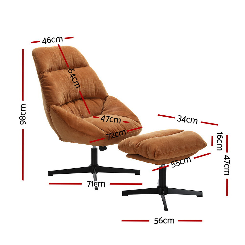 Yaro Lounge Chair Orange