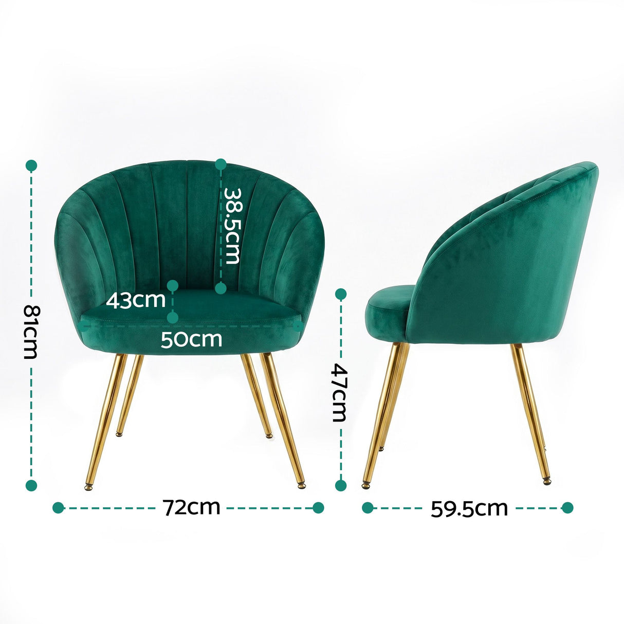 Eloise Armchair Green