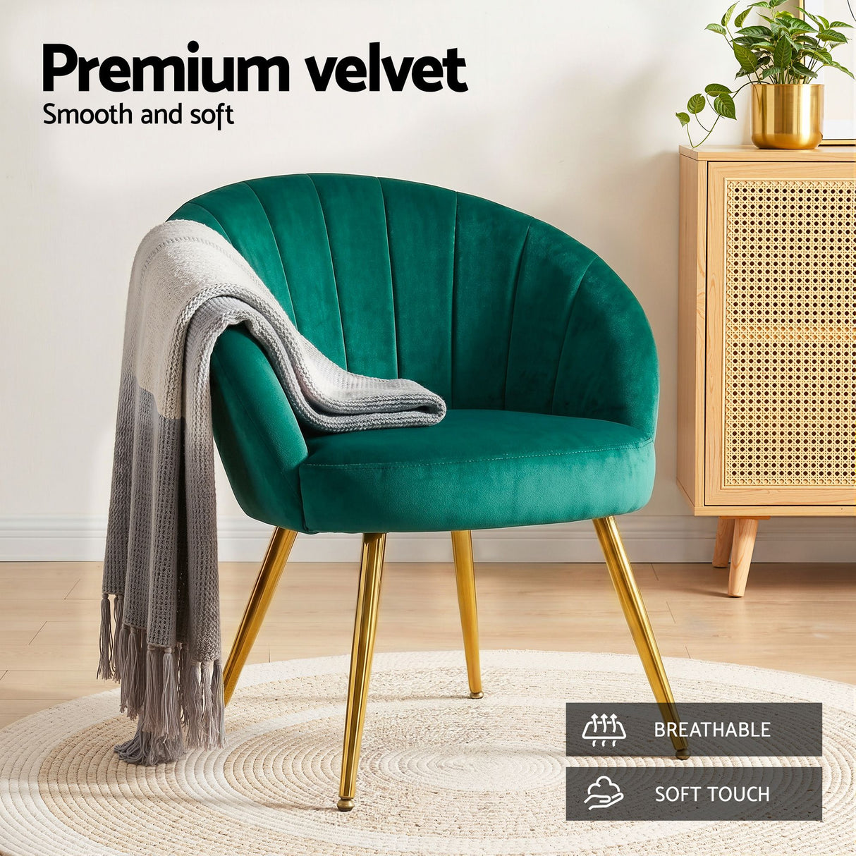 Eloise Armchair Green