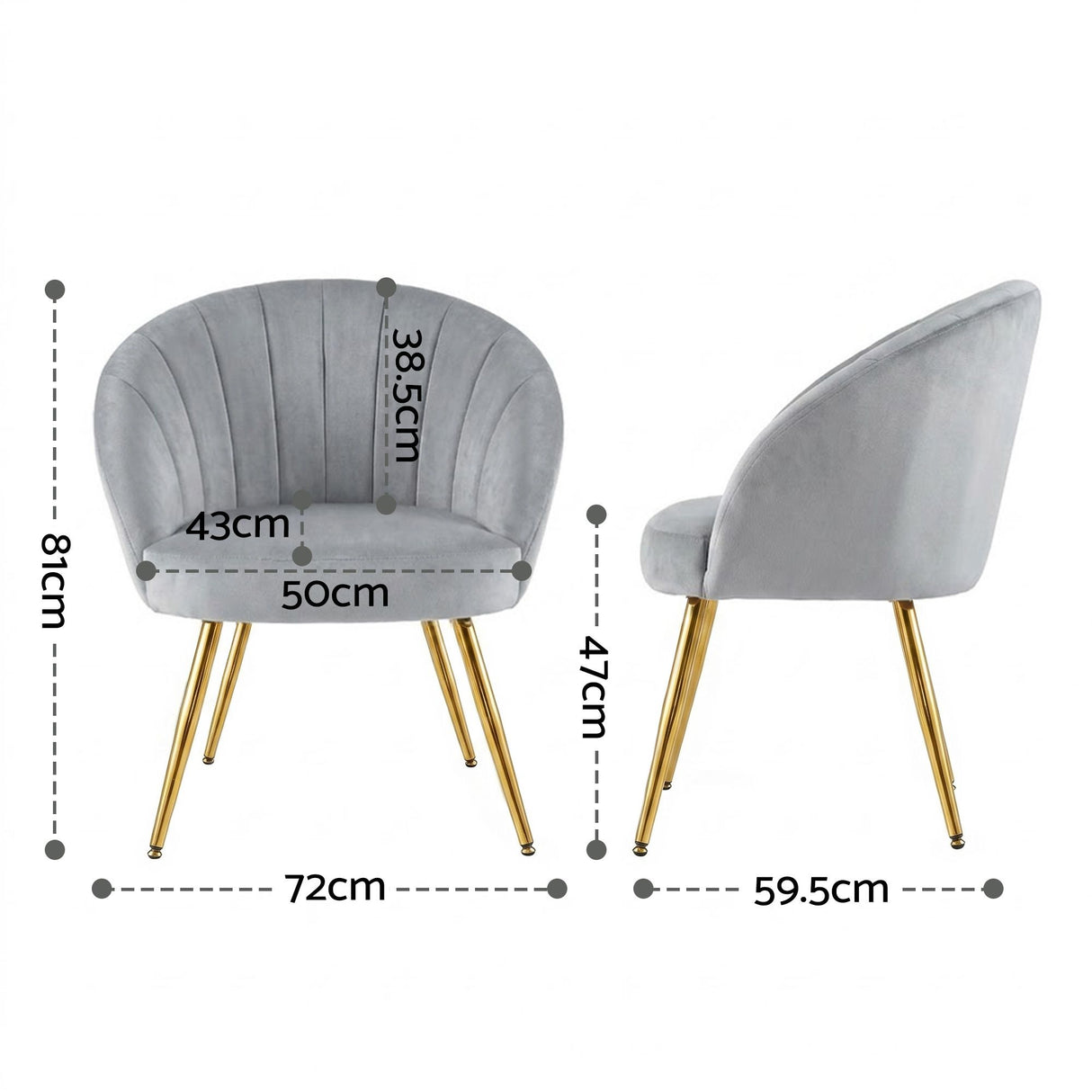 Eloise Armchair Grey