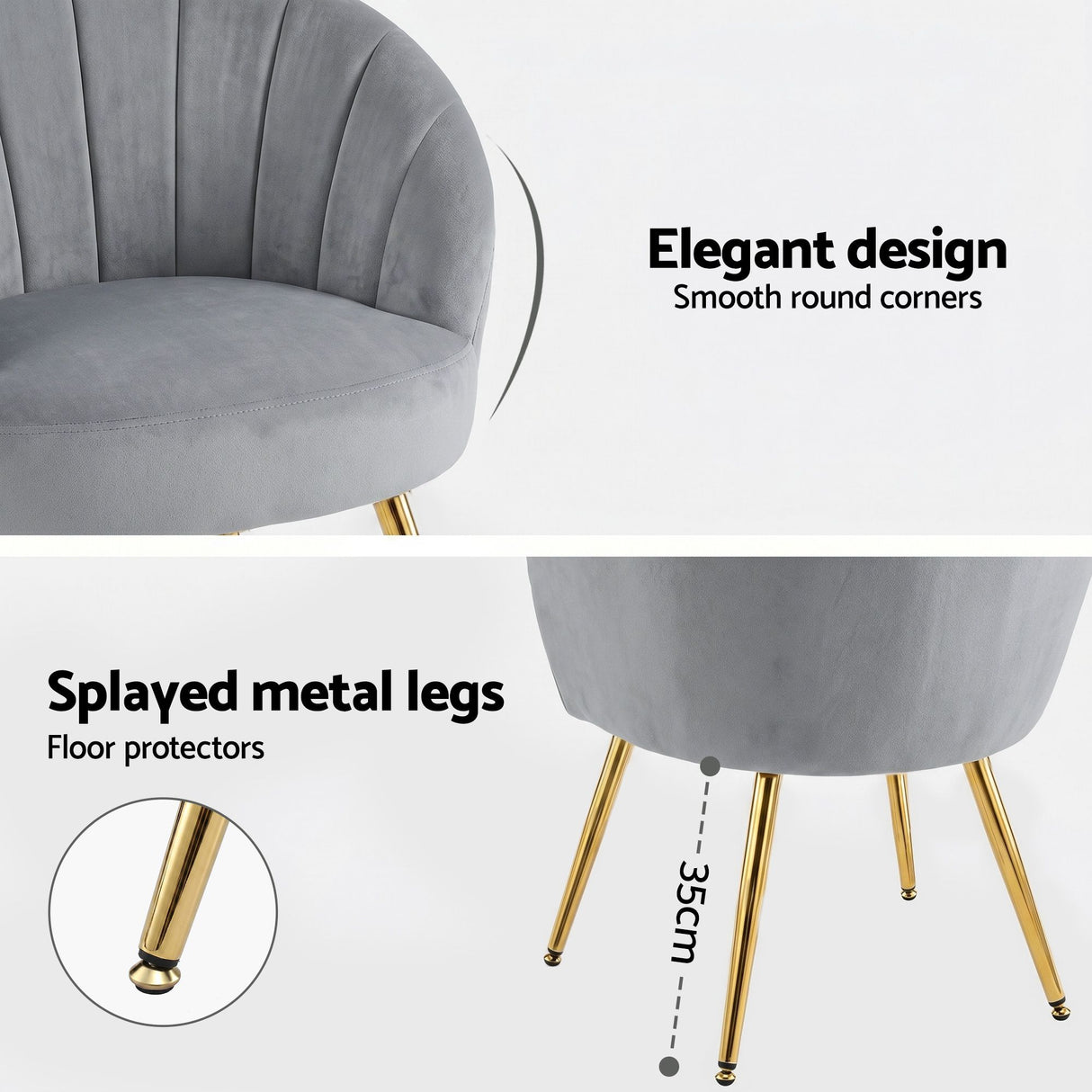 Eloise Armchair Grey