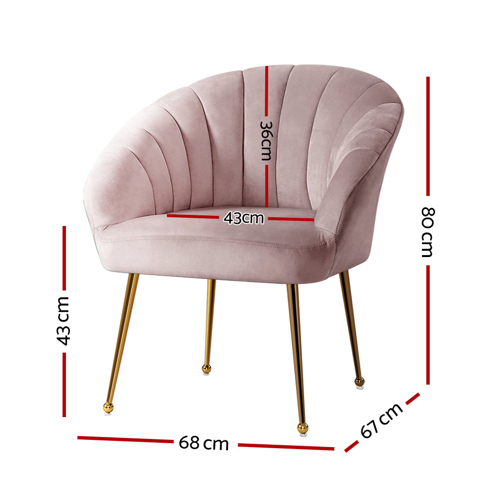Eloise Armchair Pink