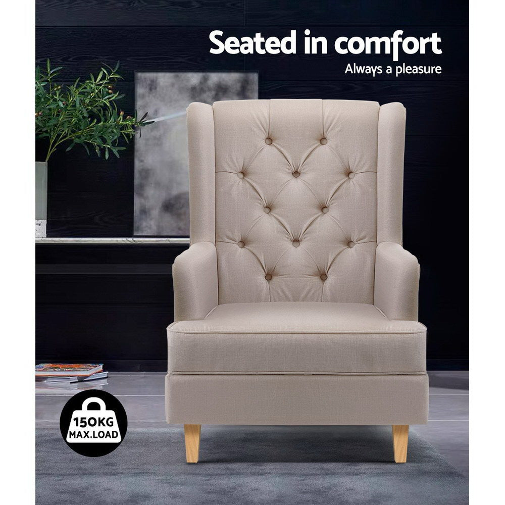 Gaia Rocking Chair Beige