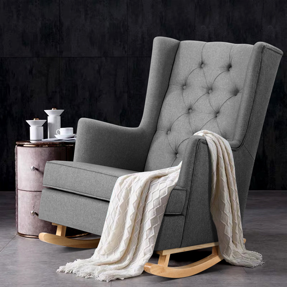Gaia Rocking Chair Grey