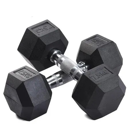 9 Pairs Hex Dumbbells PLUS Dumbbell Rack (270kg | 5kg-25kg | 1.1m 3-tier Rack)